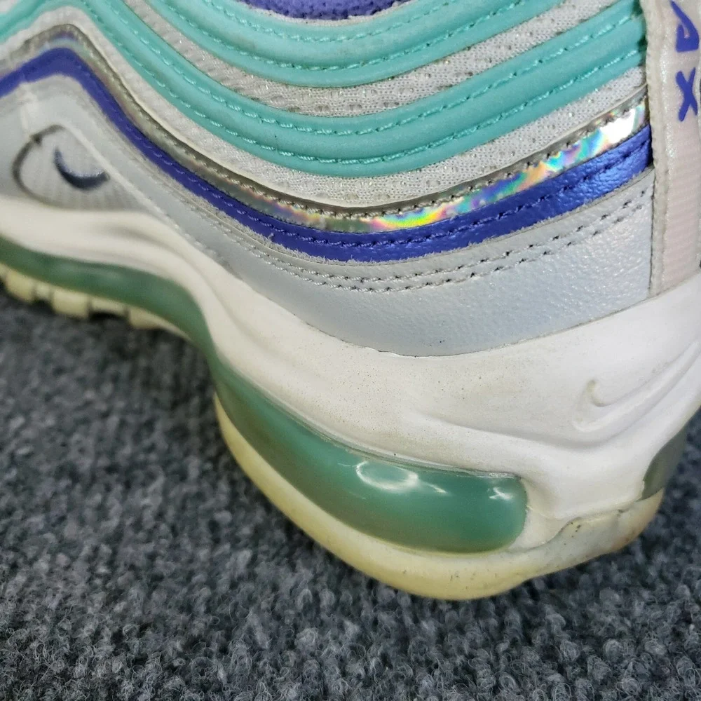 Nike Air Max 97 GS Shoes Youth Kids Size 6Y White‎ Blue Spruce Aura CT1965-400